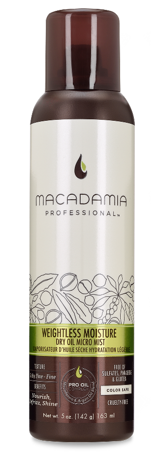 Макадамия спрей-масло, увлажняющее для тонких волос (Weightless Moisture Dry Oil Micro Mist)